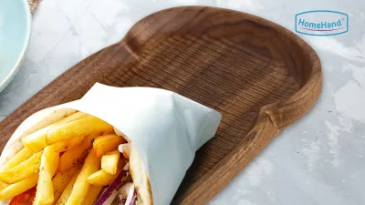 Nature-Inspired Table Decor | 100% Solid Walnut Wooden Plate