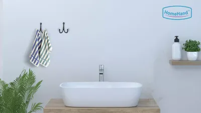 HomeHand Nautical Wall Hook – Coastal Bathroom Iron Hook