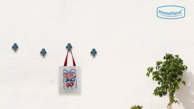 HomeHand Coastal Wall Hooks – Blue Cast Iron Nature Décor