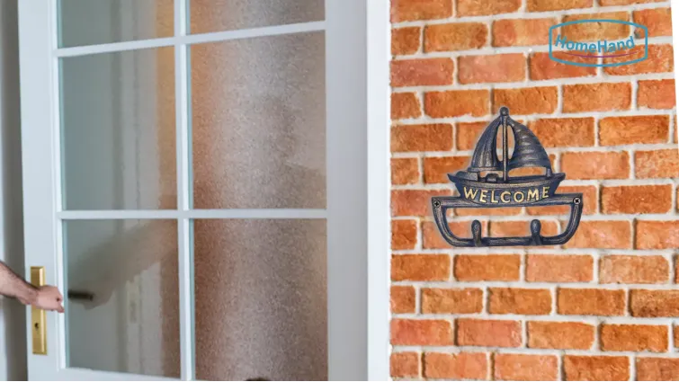 Cast Iron Welcome Hook – Coastal Sailboat Design for Entryways