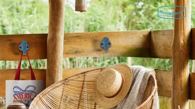 HomeHand Coastal Wall Hook Natural Style Heart Design