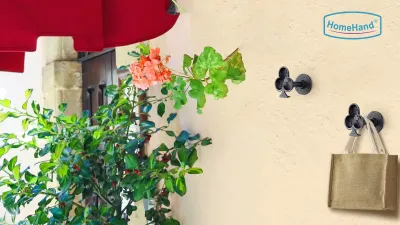 HomeHand Wall Hook – Rustic Cast Iron Garden Organizer