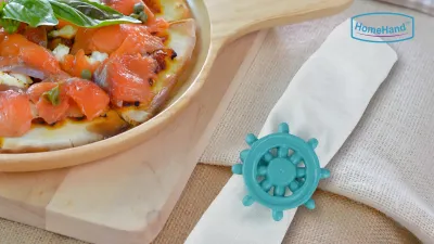 HomeHand Nautical Napkin Rings – Mediterranean Table Charm