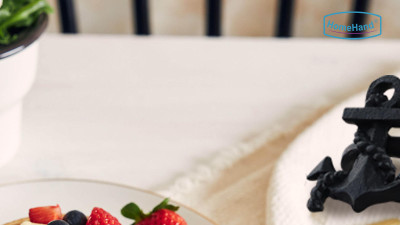 HomeHand  Napkin Rings – Nautical Anchor & Ship Wheel Design