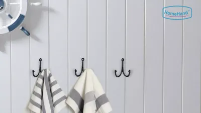 Nautical Wall Hooks for Bathroom | Functional Coastal Style
