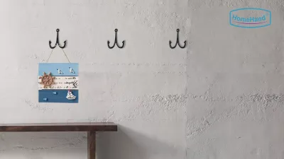 HomeHand Nautical Cast Iron Wall Hooks – Anchor Design Set