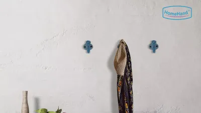 Best Coastal Accent Vintage: HomeHand Cast Iron Wall Hook Set