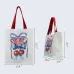 American Flag Cherry Bow Canvas Tote Bag