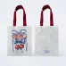 American Flag Cherry Bow Canvas Tote Bag
