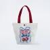 American Flag Cherry Bow Canvas Tote Bag