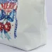 American Flag Cherry Bow Canvas Tote Bag