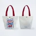 American Flag Cherry Bow Canvas Tote Bag