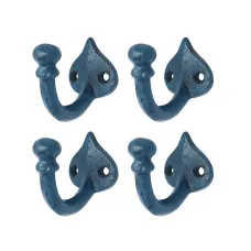 Antique Blue Cast Iron Hook