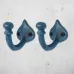 Antique Blue Cast Iron Hook