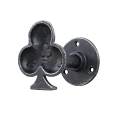 Heavy Duty Wall Hook - Deck of Clubs (Black)