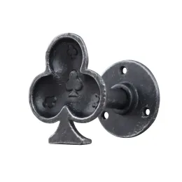 Heavy Duty Wall Hook - Deck of Clubs (Black)