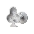 Heavy Duty Wall Hook - Deck of Clubs (Silver)