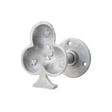Heavy Duty Wall Hook - Deck of Clubs (Silver)