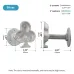 Heavy Duty Wall Hook - Deck of Clubs (Silver)