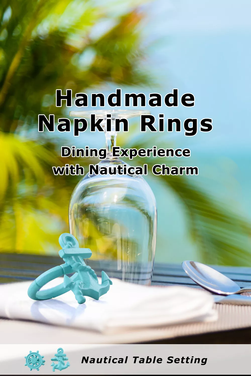 HomeHand Nautical Napkin Rings 