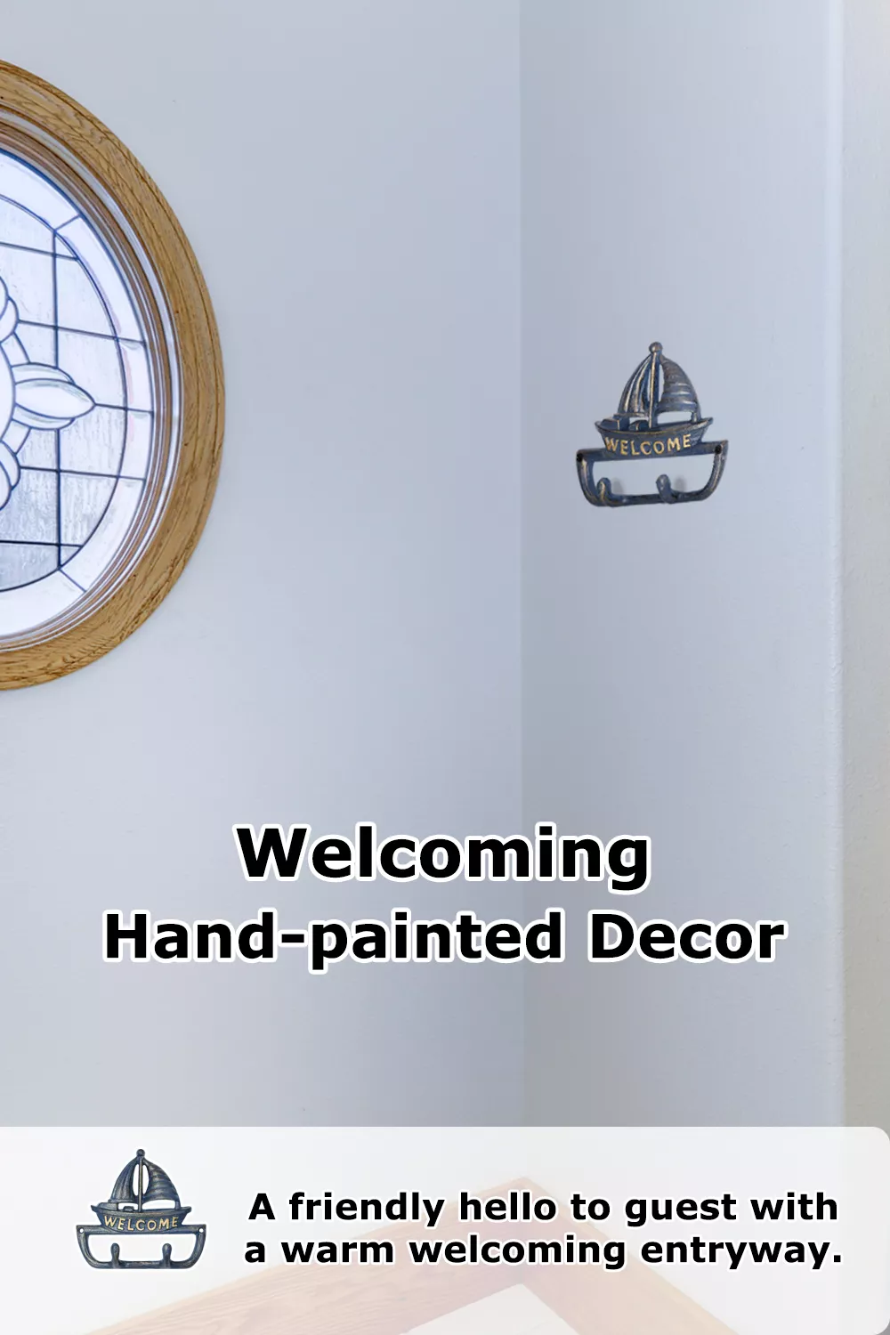 Welcome Sign Cast Iron Wall Hook