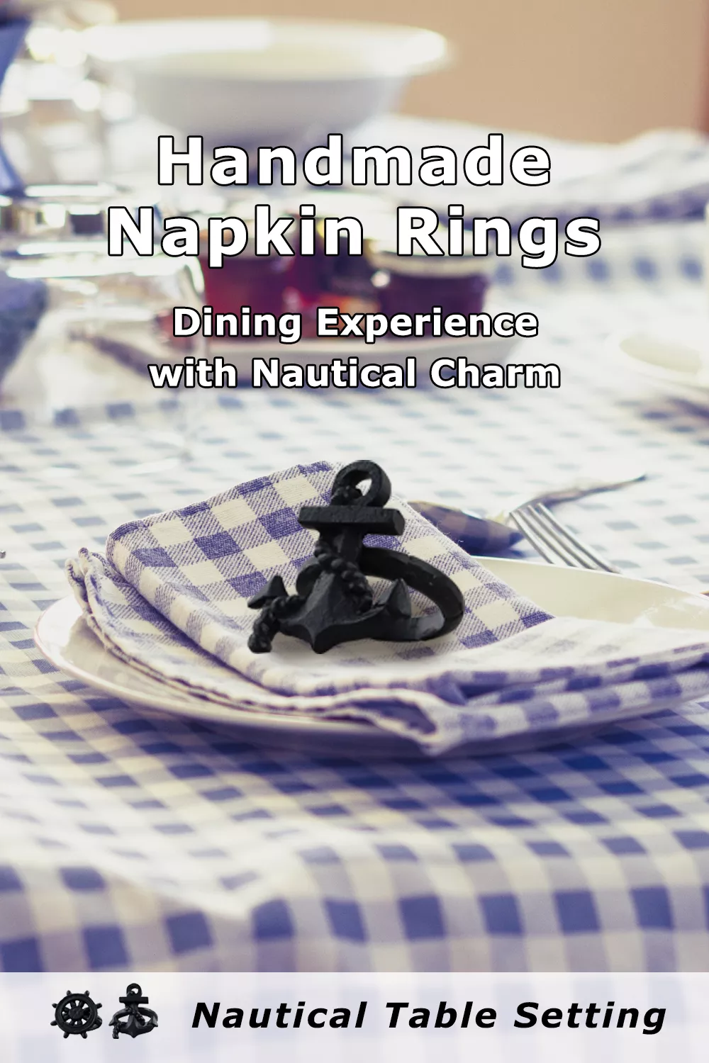 HomeHand Handmade Nautical Napkin Rings