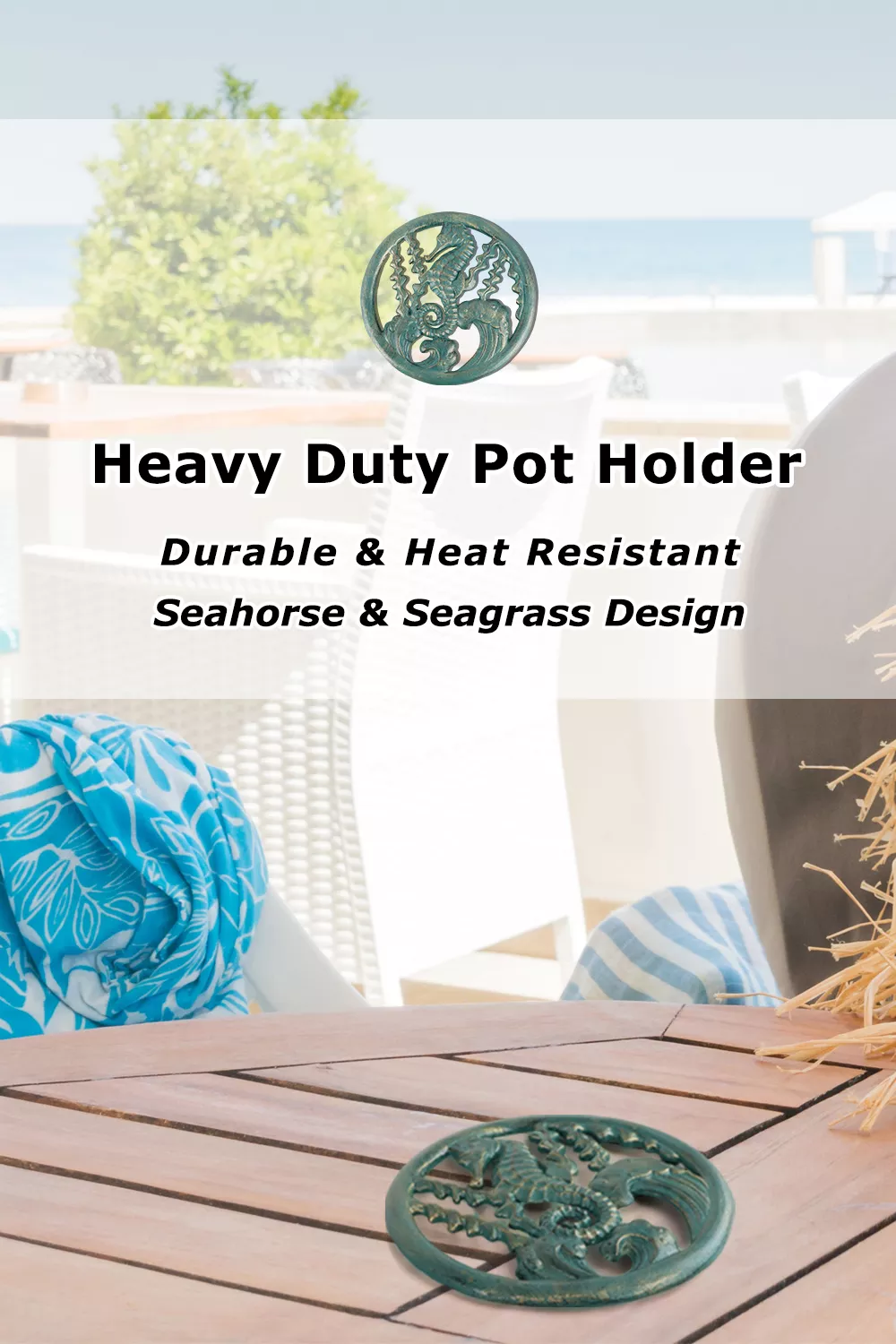 HomeHand Outdoor Cast Iron Trivet