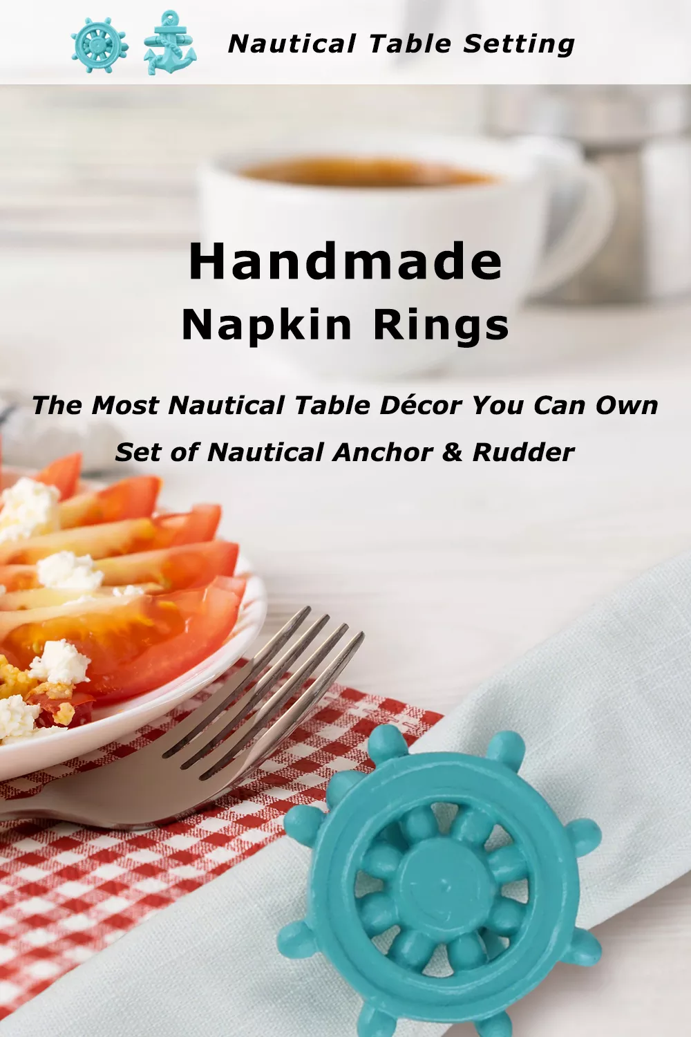 HomeHand Nautical Napkin Rings 