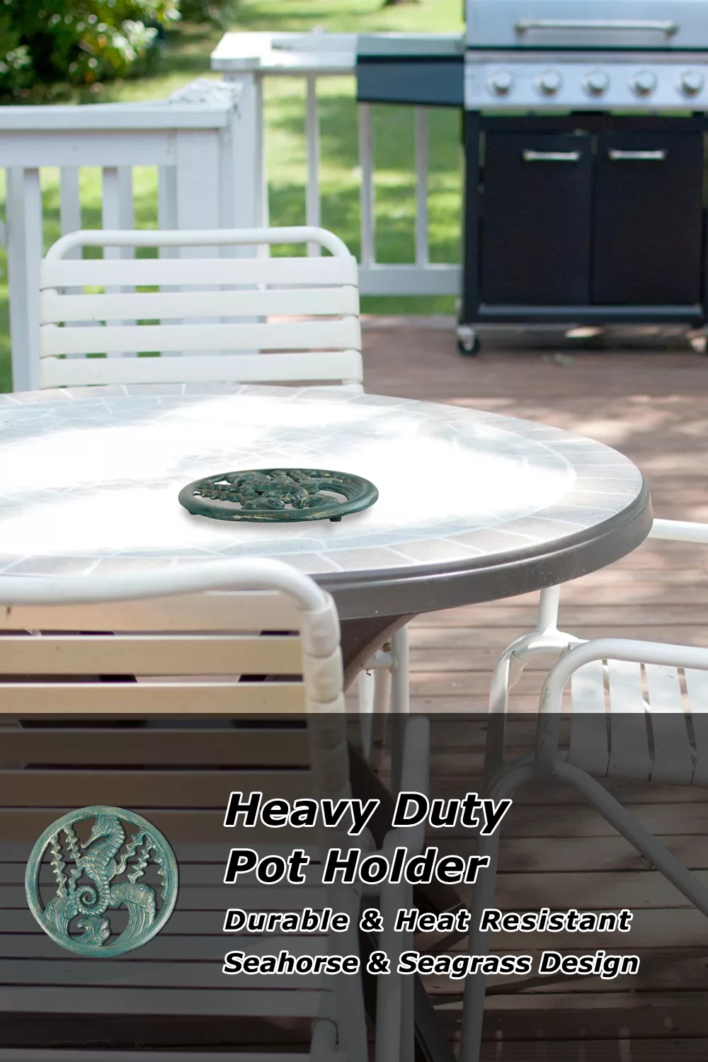  HomeHand Cast Iron Trivet