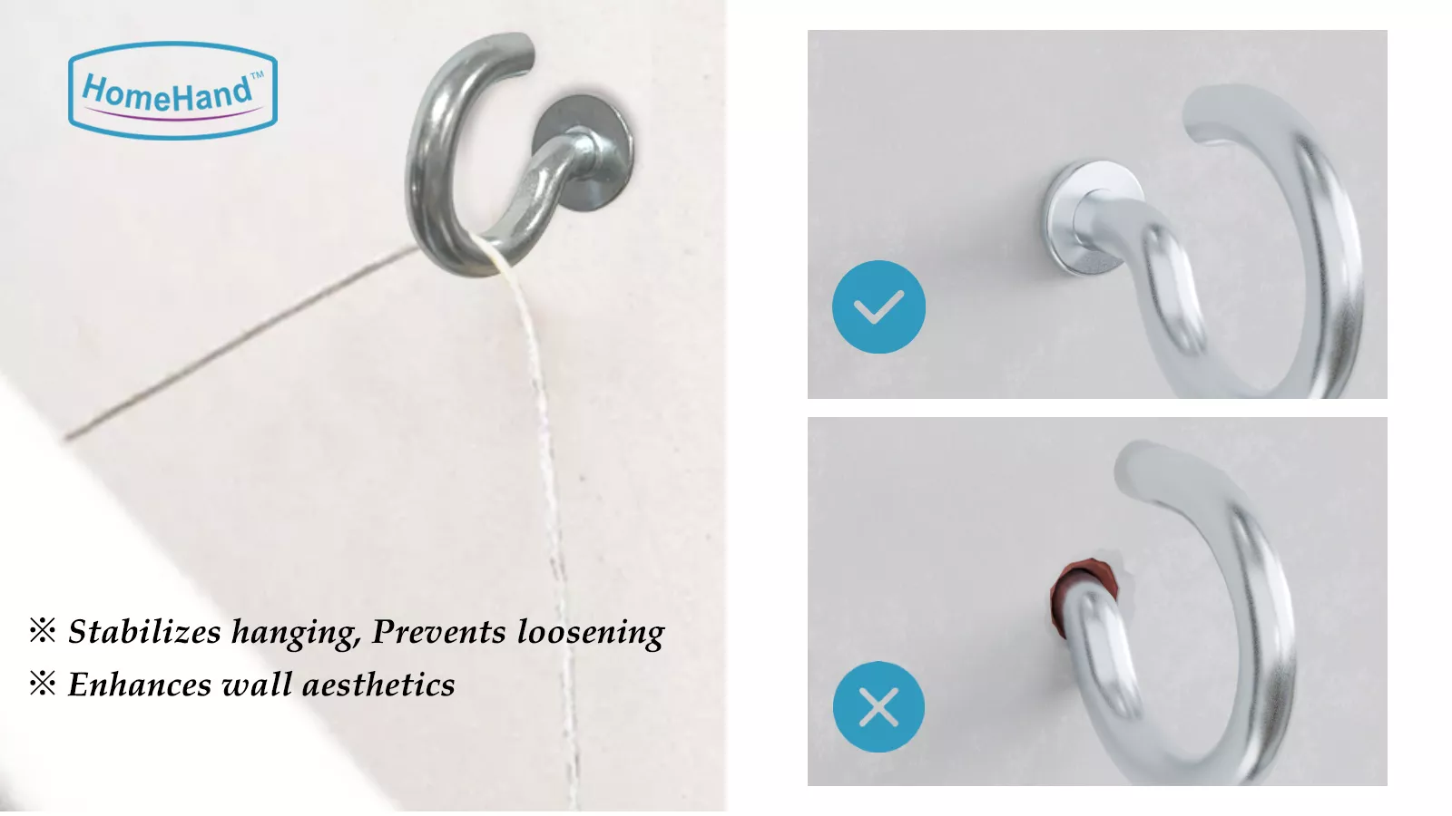 HomeHand Cup Hooks Hanging Solution