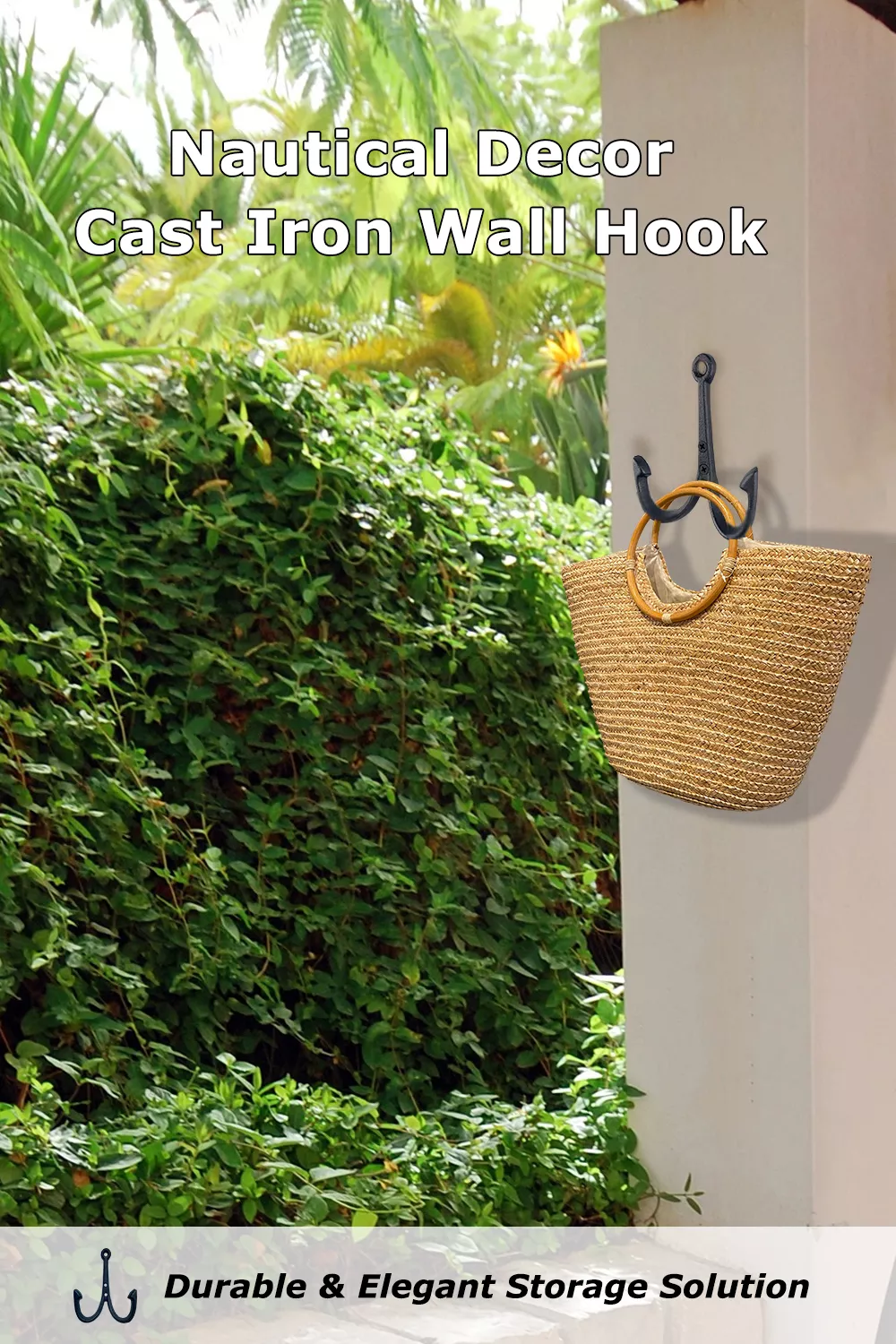 HomeHand Cast Iron Wall Hook 