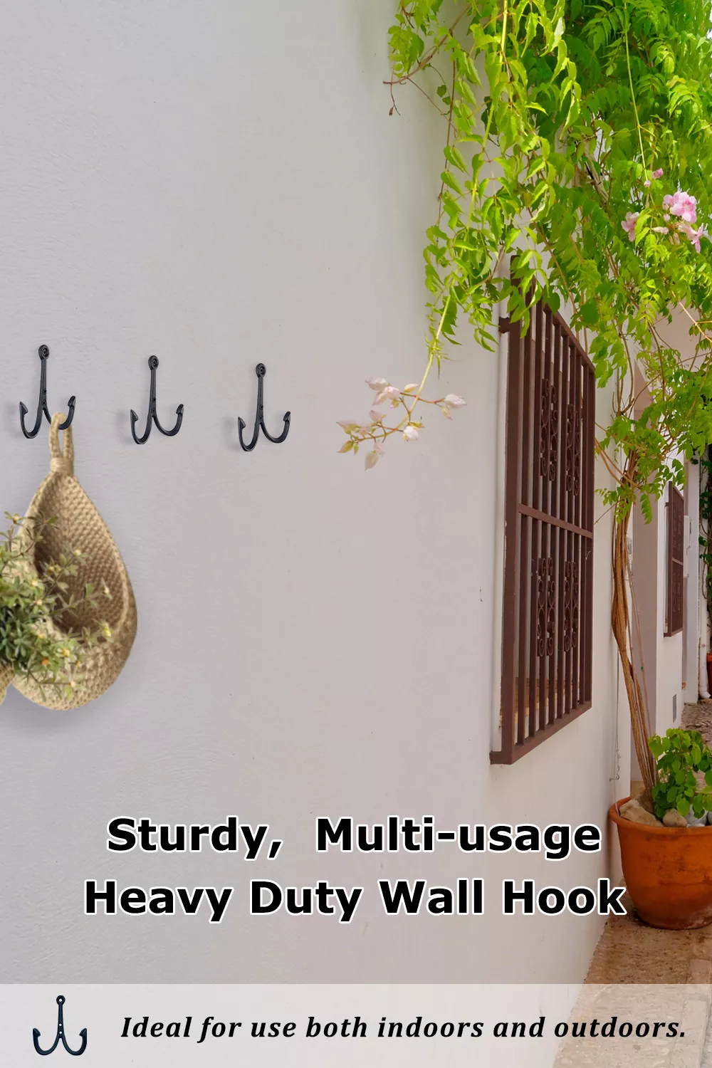 HomeHand Nautical Wall Hook | Weather-Resistant for Outdoor Use