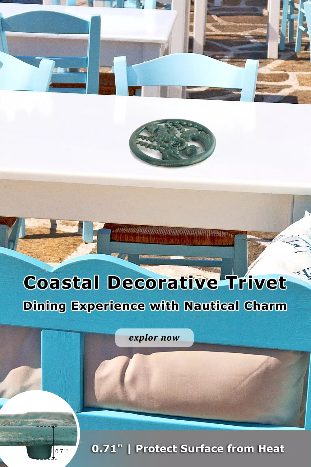 HomeHand Seahorse Trivet