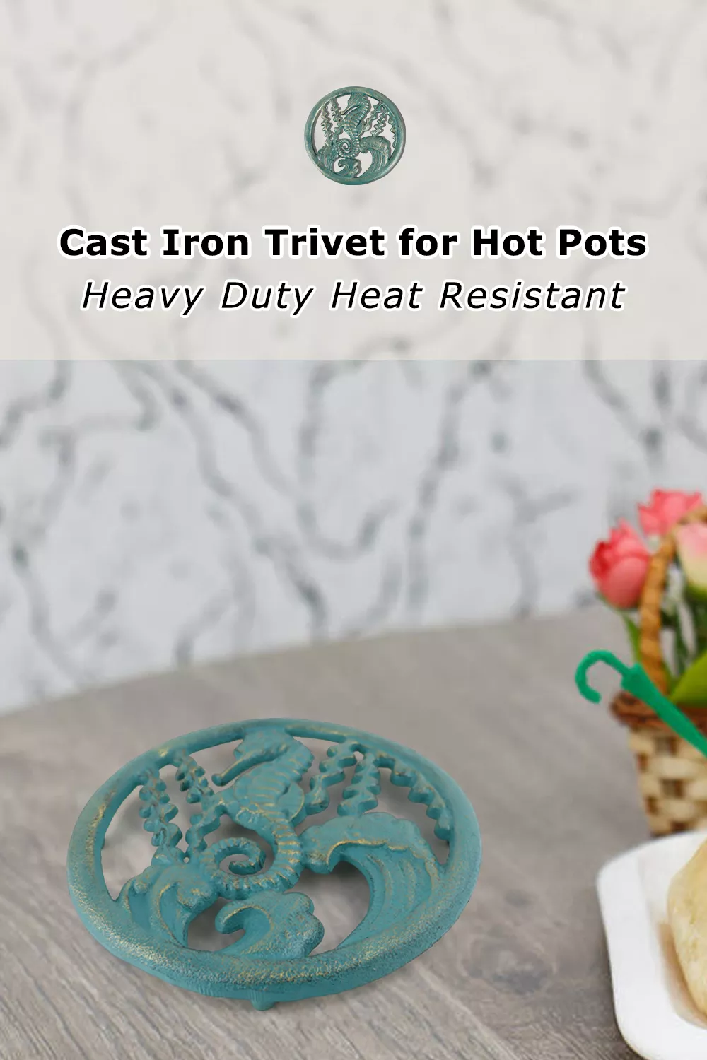 Seahorse Seagrass Trivet