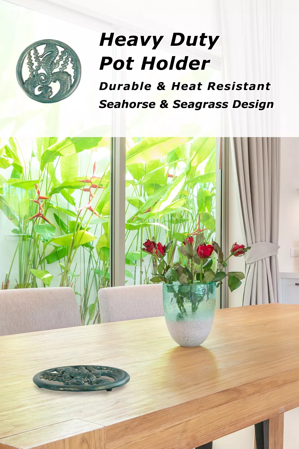 Seahorse Seagrass Trivet